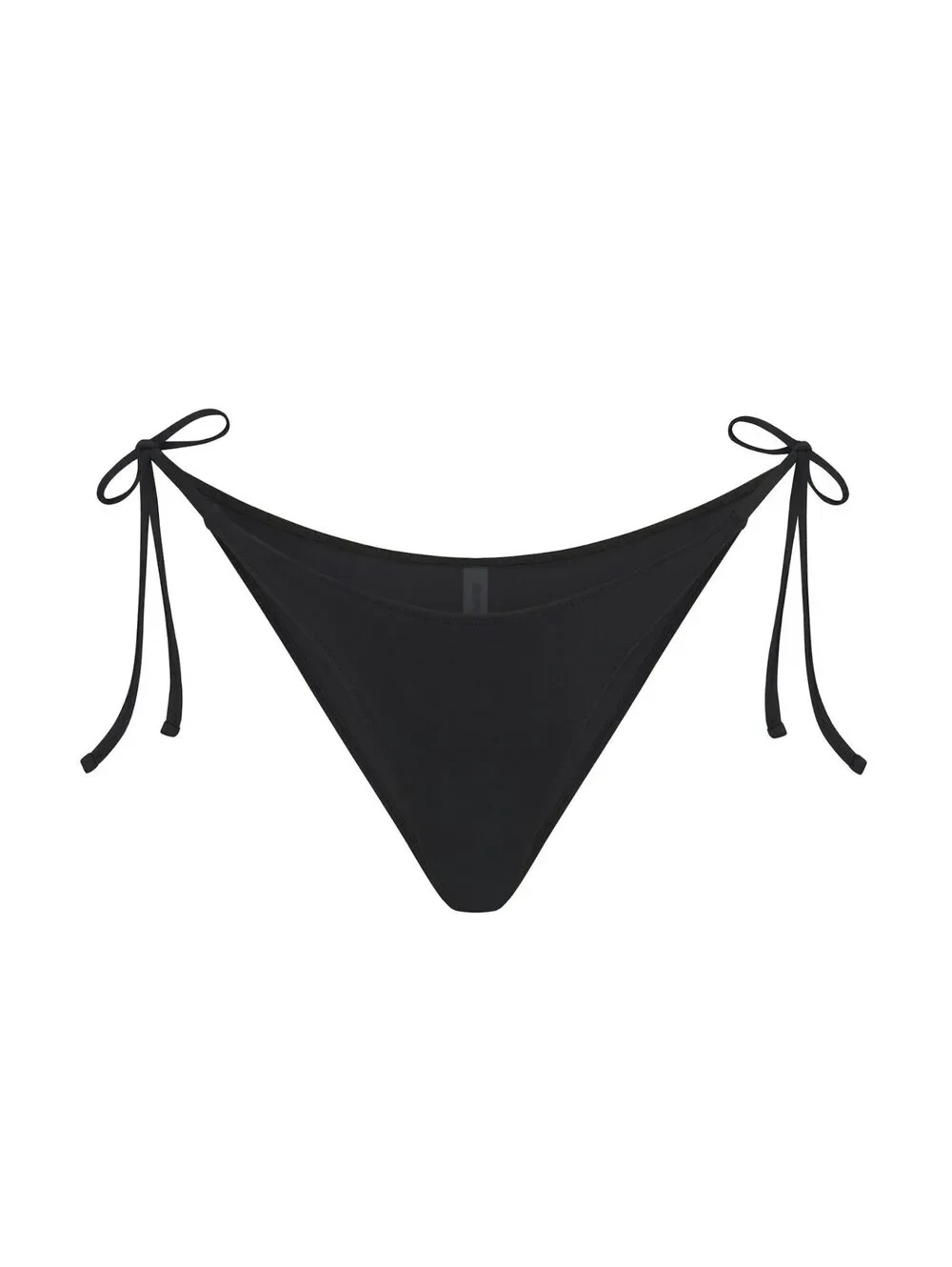SKIMS signature Swim Bandeau Bikini Top & swim dipped tie bottom -SET in Onyx